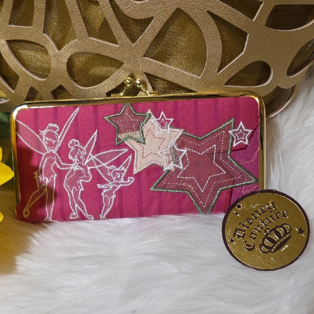 Disney Couture Pink Wallet with Star and Fairy Motif